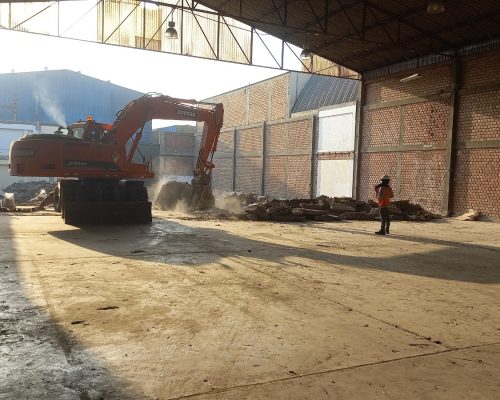 Construcción de nuevo almacén, STROBBE SAC.